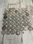 Silver Dimes Barber Mercury Roosevelt 90% Mixed Coins And Dates Lot Of 53
