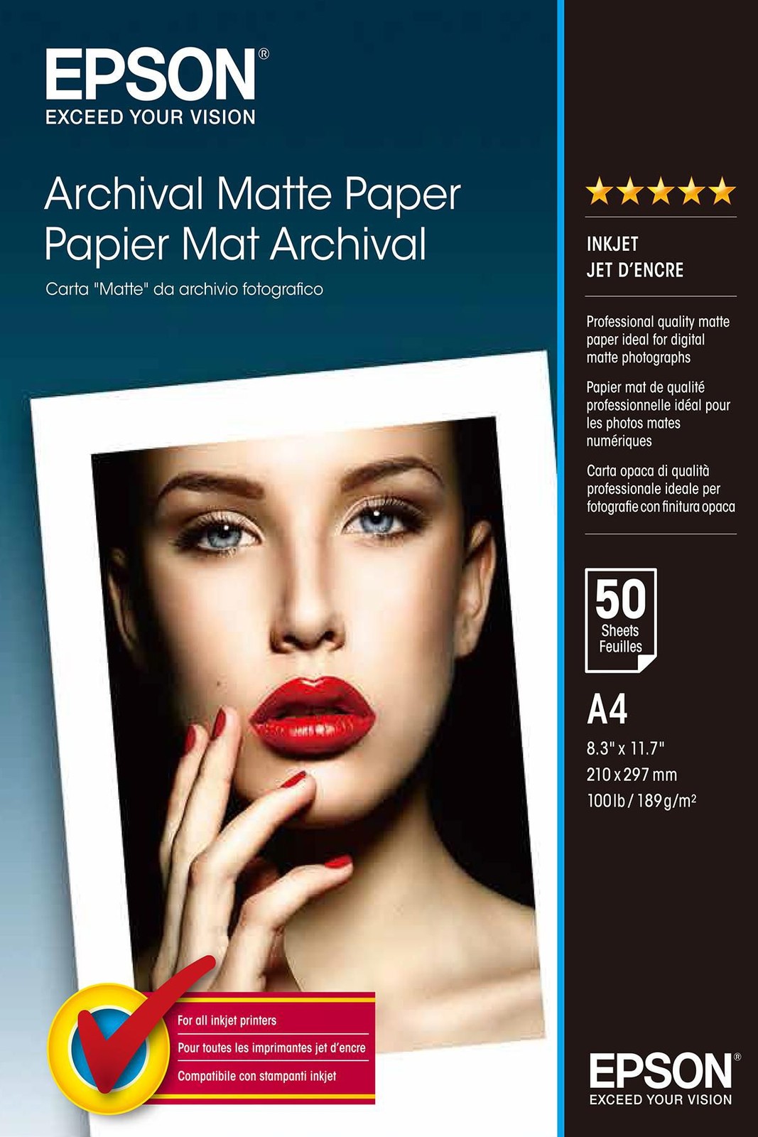 Epson A4 Archival Matte Photo Paper 189Gsm. 50 Sheets - Image 13