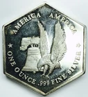 VINTAGE 1 TROY OZ FINE SILVER ROUND! FABULOUS! STUNNING! GORGEOUS! NR #G3339