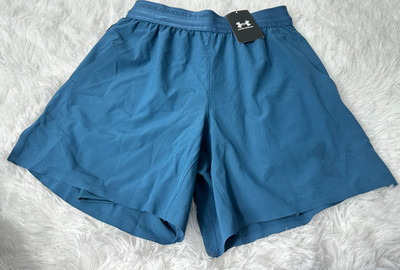 Under Armour Men's Size L Blue Ink Vanish Elite 2-in-1 Shorts NWT