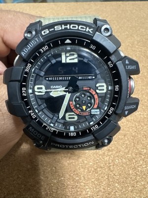 Casio G-Shock Mudmaster Men's Black Beige Dial Watch GG-1000-1A5