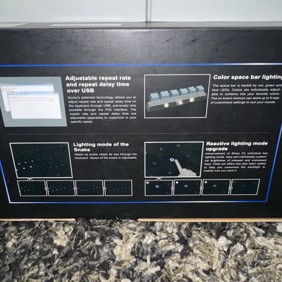 Ducky Shine 3 Mechanical Keyboard RGB Backlit Cherry MX – Brand New in Box - Image 3 of 4