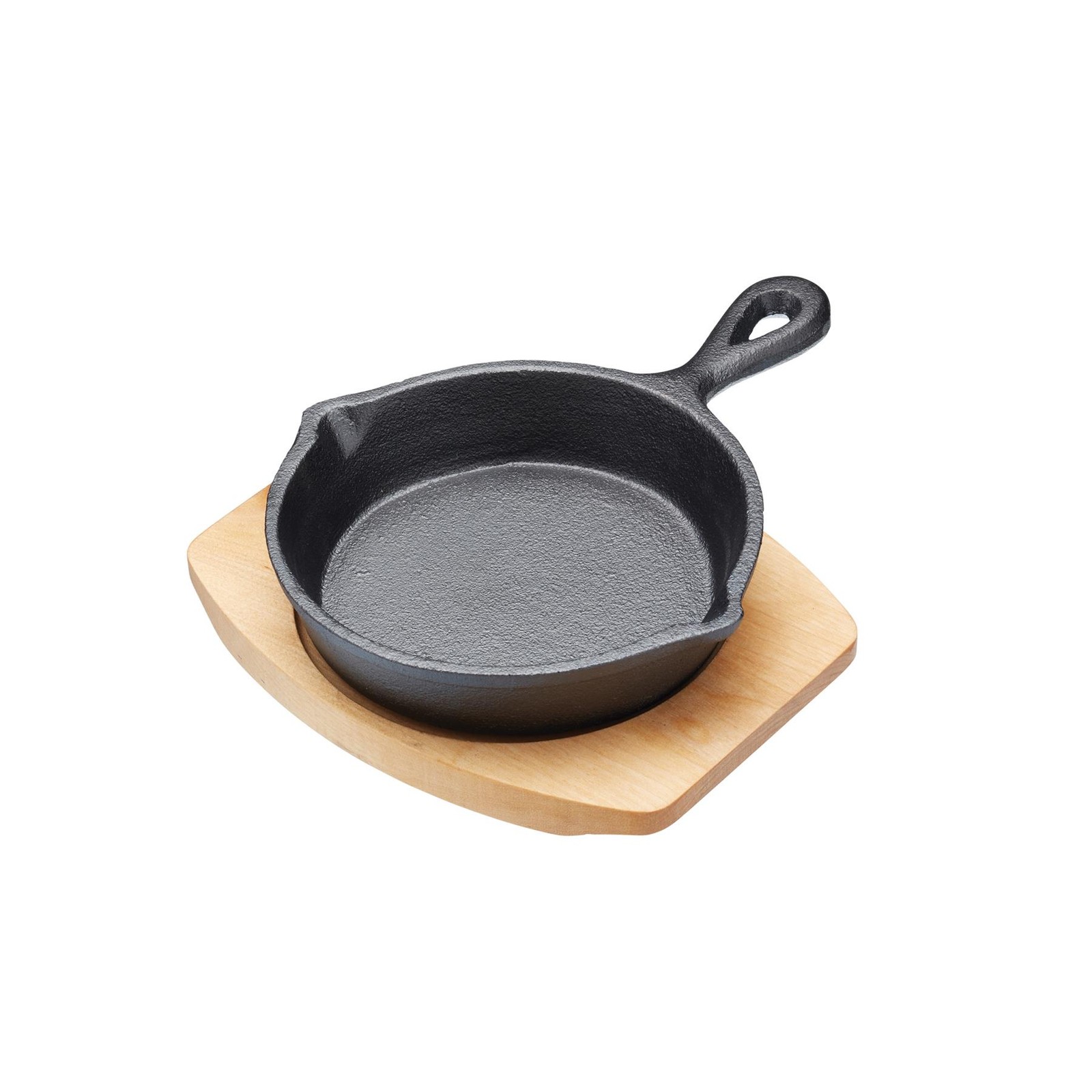 Artesa Cast Iron Round Fry Pan With Serving Board - Small