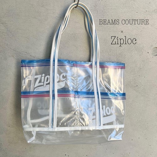 BEAMS JAPAN Ziploc Collaboration Tote Bag Nylon Limited Edition Pre-owned