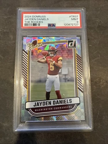 2024 Donruss Jayden Daniels - The Rookies - PSA 9