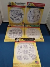 Lot Of 5 Aunt Martha's Iron In Transfers 4021, 4010, 3963, 3917, 3858