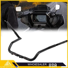 Black 14" Pre-wired handlebar For Harley Touring Street Electra Glide 2014-2025