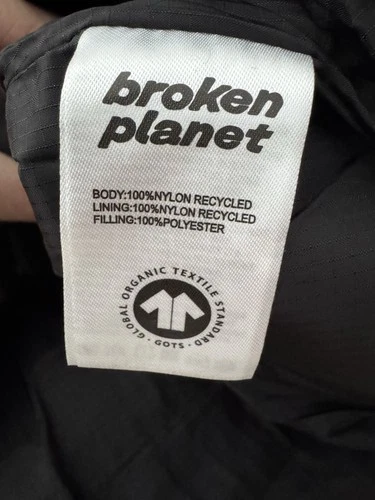 Broken Planet Men's Black Puffer Jacket Size Small NWOT image 5