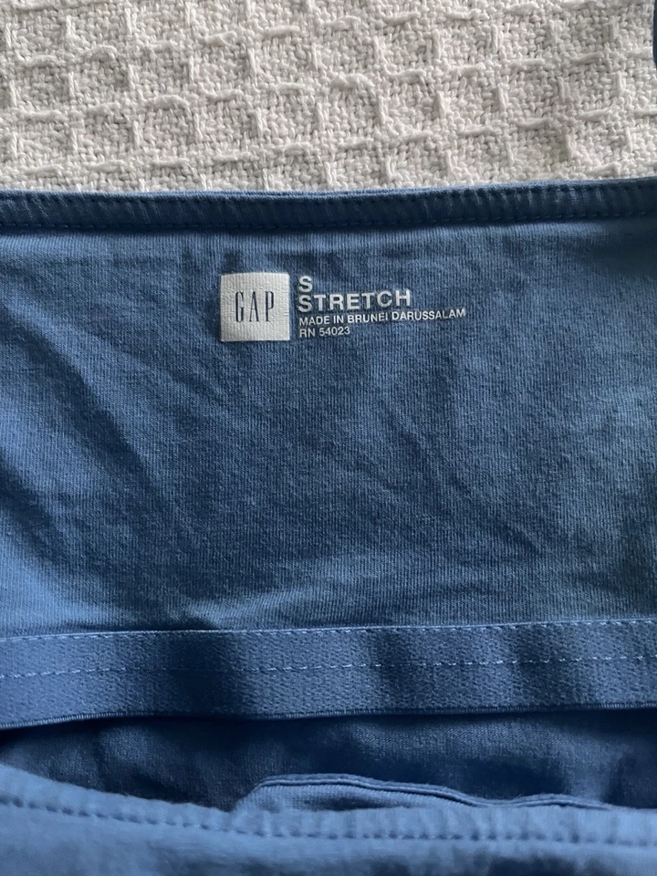 Gap Y2K Vintage Algodón Cami Top Azul, XS Pequeño Elástico, Sujetador Estante Foto 2 de 4