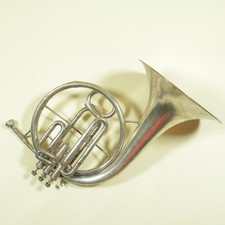 Antique 1900s Banner Cleveland Mellophone Silver For Parts Or Repair