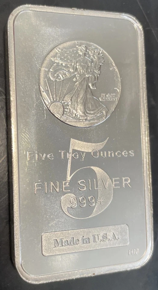 5 oz. Highland Mint Silver Bar - Walking Liberty Design .999+ Fine - Image 2 of 4