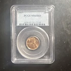 PCGS 1937 Lincoln Wheat Cent 1C MS65 RD Philadelphia Cert 16112158