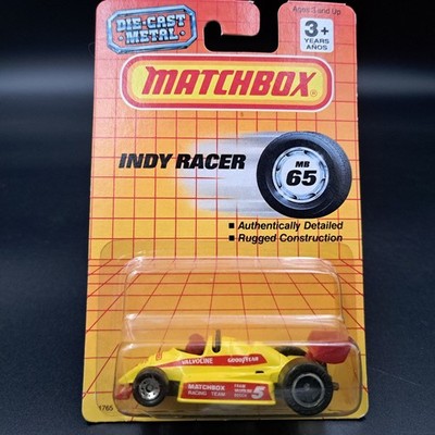  Indy Racer MB65 Matchbox Racing Valvoline 5 Vintage Goodyear (blister cracked)