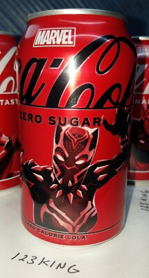 Marvel Black Panther Coca-Cola Zero Can. Limited Edition Collector's Unopened.