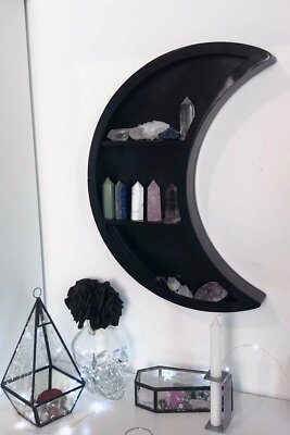 Killstar Luna Moon Wandkunst Himmelskörper Deko Gothic Mond Holzregal KSRA001425