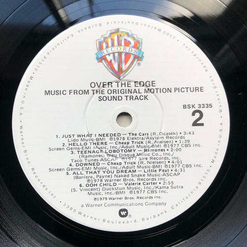 OVER THE EDGE Cult Film Soundtrack LP Matt Dillon Cheap Trick Hendrix Ramones US - Picture 23 of 24