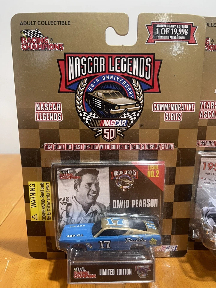 1:64th Racing Champions 55 Chevy 1952, 53, 55 Nascar Legends 50th David Pearson - Image 2 of 4