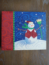 K  Company Scrapbook Album 6x6 Post Bound Christmas Snowman Archival Quality