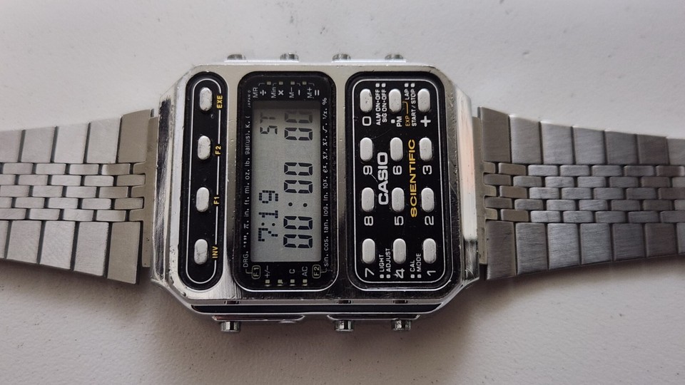 VINTAGE CASIO SCIENTIFIC CALCULATOR WATCH CFX200 MADE IN JAPAN eBay