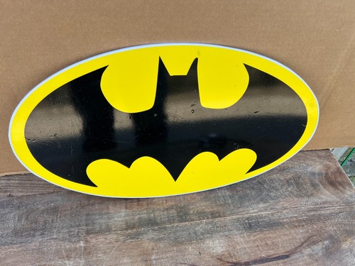 BATMAN SCHILD, PLASTIC, VINTAGE?, BATMAN SIGN VINTAGE