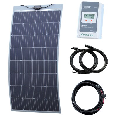 160W Mono Flexibles GFK Solar Ladeset für Wohnmobil, Wohnmobil, Aufstelldach