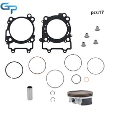 Top End Rebuild Kit Piston Ring Set with Gaskets 12-16 STD Bore 99mm For RZR 570