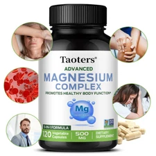 Magnesium Complex 500mg -Muscle & Bone Health - 5 in 1 Supplement