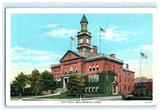 1938 City Hall Willimantic CT Exterior View Posted