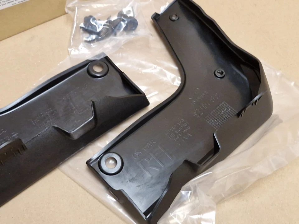 Hyundai Kona 2017-2020 Front Mud Flap Set J9F46-AK000 Genuine NEW OEM - Image 4 of 4