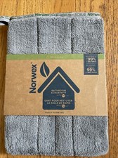 NORWEX BATHROOM SCRUB MITT  WITH BACLOCK - GRAY NEW