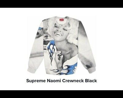 supreme Naomi Crewneck Black スウェット