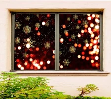 3D Christmas Xmas A004 Window Film Print Sticker Cling Stained Glass UV Amy