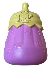 FurReal Friends Replacement/Backup 3" Baby Bottle Pink/Yellow Paw Prints FRF GUC