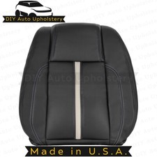 2010 To 2014 Fits Ford Mustang Driver Top Leather Seat Cover Charcoal Black