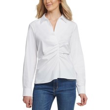 dkny white blouse