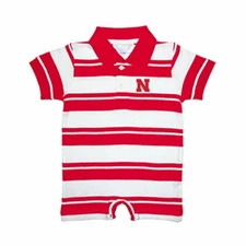 Nebraska Cornhuskers Newborn Infant Rugby Bodysuit Romper 12 Months New