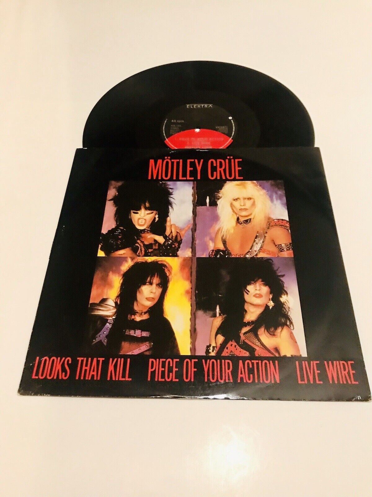 MOTLEY CRUE Looks That Kill/Piece Of Your Action/Live Wire 12”