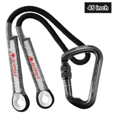 30KN D-Ring Rock Climbing Carabiner Hook 27KN Rescue Rope Rappelling Prusik Cord