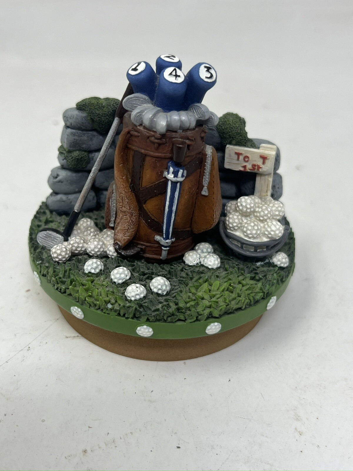 America-themed golf candle topper fits Yankee Candles – ideal patriotic gift