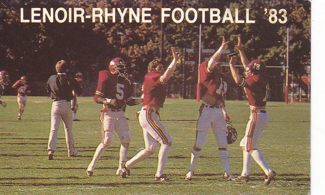 1983 LENOIR-RHYNE COLLEGE BEARS FOOTBALL POCKET SCHEDULE | eBay