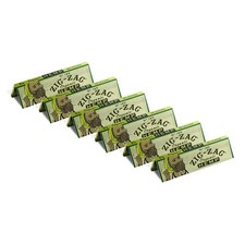 😎 6X ZIG-ZAG 1 ¼  - 1.25 ORGANIC HEMP ROLLING PAPERS  6 BOOKLETS 50 LEAVES EACH