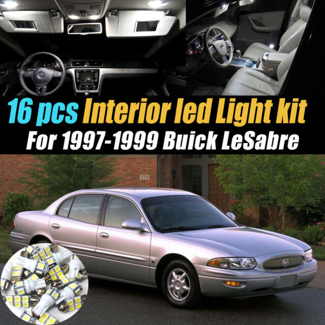 16Pc Super White Car Interior LED Light Bulb Kit for 1997-1999 Buick LeSabre | eBay 1997 Buick Lesabre Interior Lights Stay On