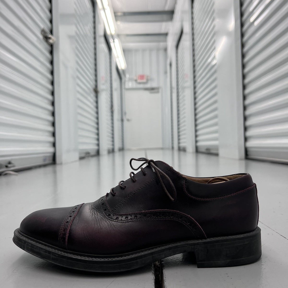 Boggi Milano Brown Brogues Leather Oxford Lace Up Dress Shoes Mens