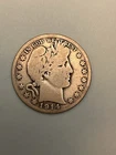 1914 S Barber Half Dollar