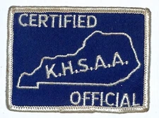 KHSAA Official Kentucky High School Embr. Patch c1970's? 2.5" x 3.5" VGC (#2)