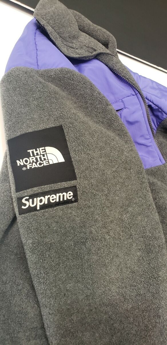 SUPREME X THE NORTH FACE 08AW DENALI JACKET PARKA MOUNTAIN FLEECE GRAY M