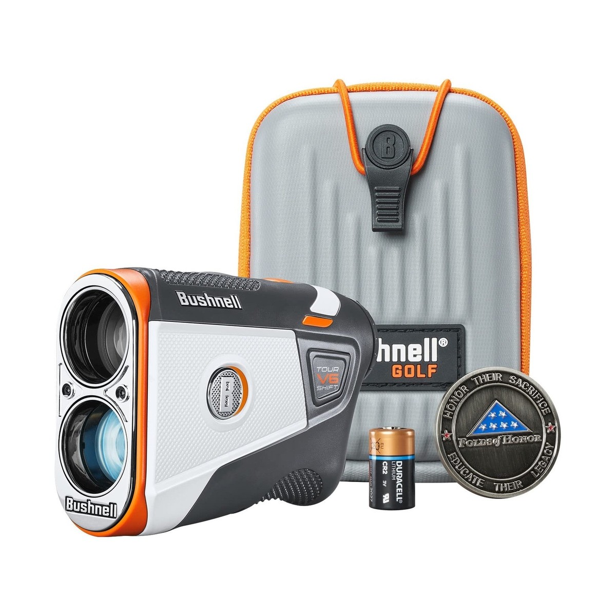 Bushnell Tour V6 Golf Rangefinder Bundle - PinSeeker with Visual