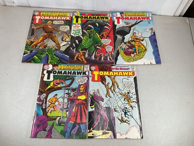 5 DC Comics Tomahawk #94, 96, 98, 105, 108 FN Mid Grade Lot