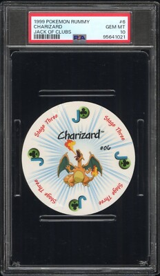 ラミー牌 1999 Pokemon Rummy Card Charizard #6 Stage Three 10 of Clubs eBay