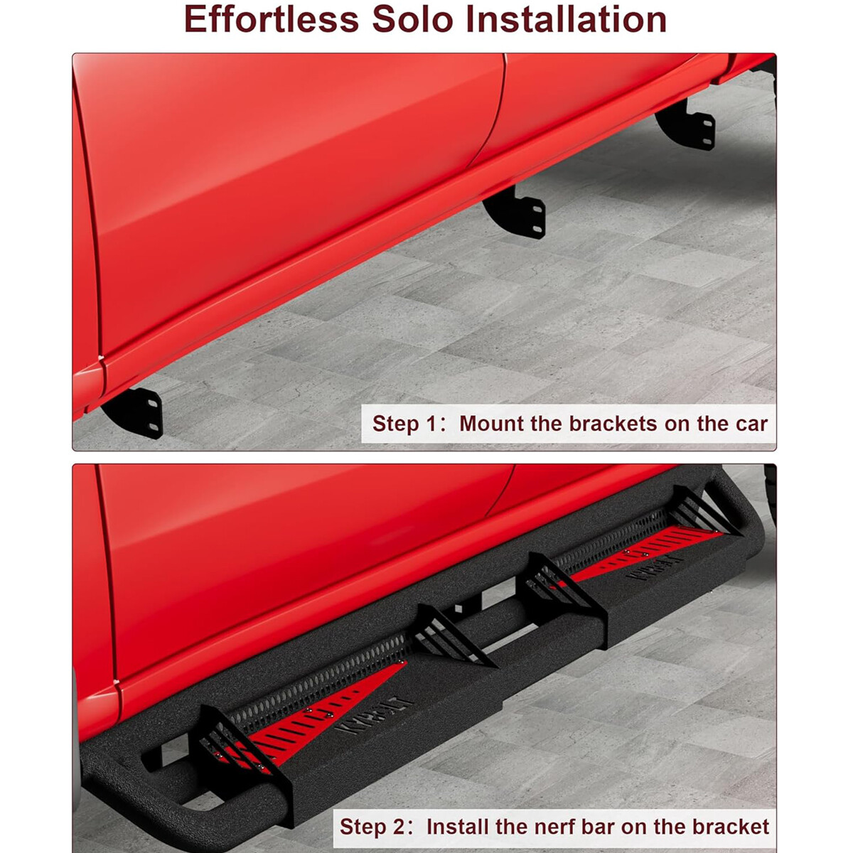 Running Boards for 20072018 Chevy Silverado Sierra 1500 Crew Cab Side